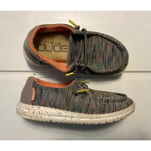 Hey Dude Girls Shoes Size 11 Kids Wendy Youth Peacock Pink Slip On School